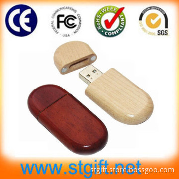 4GB Long Wood High Speed USB2.0 Flash Storage Drive Memory Stick Vogue